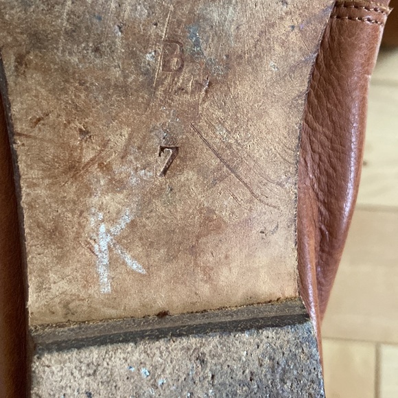 Silvestri 100% leather shoes with tie, made in Italy size 37 (7US) - Picture 5 of 5